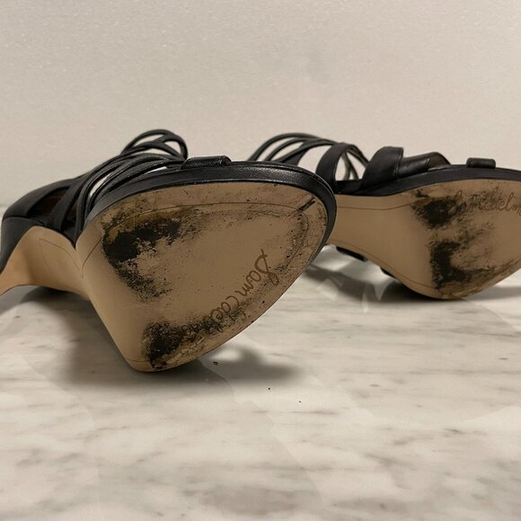 Sam Edelman Black Strappy Heels - Picture 7 of 7